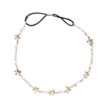 Chain Headband with Pearls – Gold
