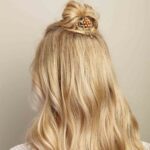 Flower Hair Accessory with Gems – Gold 2