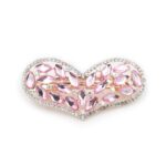 Heart Hair Clip in Crystal – Pink