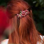 Red Flower Hair Clip 2