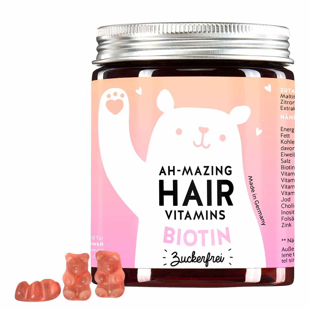 Bears with benefits ah-mazing hair with biotin suhkruvaba