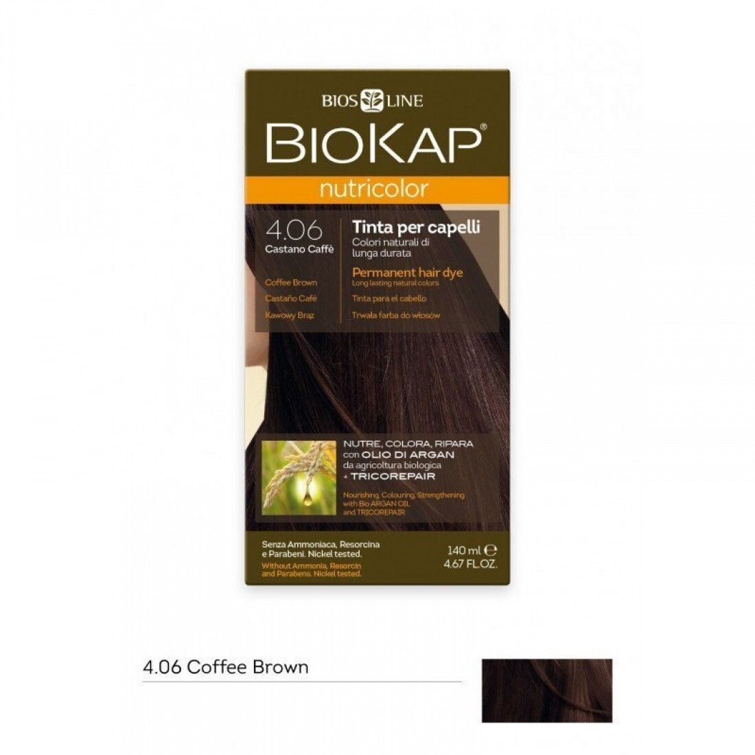 biokap_nutricolor_406_coffee_brown_permanent_hair_dye_140ml_1