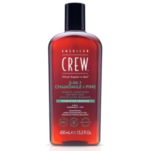 AMERICAN CREW 3-In-1 Chamomile + Pine Shampoo, Conditioner & Body Wash 450ml