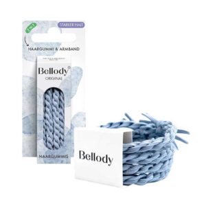 BELLODY Original Seychelles Blue Hair Ties x4