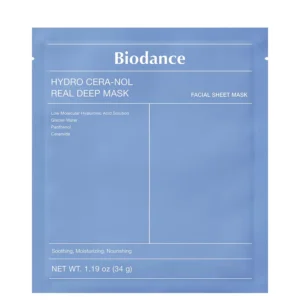 BIODANCE Hydro Cera-Nol Real Deep Mask Nahka rahustav hüdrogeelmask 34g