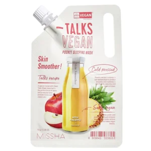 MISSHA Talks Vegan Skin Smoother Sleeping Mask Nahka uuendav kangasmask 10g