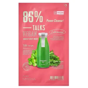 MISSHA Talks Vegan Squeeze Sheet Mask Power Cleanse Puhastav kangasmask 27g