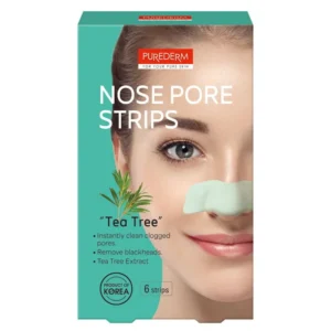 PUREDERM Nose Pore Tea Tree Strips Ninaplaastrid teepuuõliga 6pcs